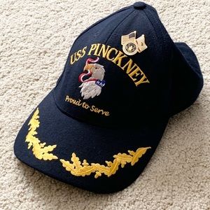 USS Pinckney Commissioning Hat + Pin